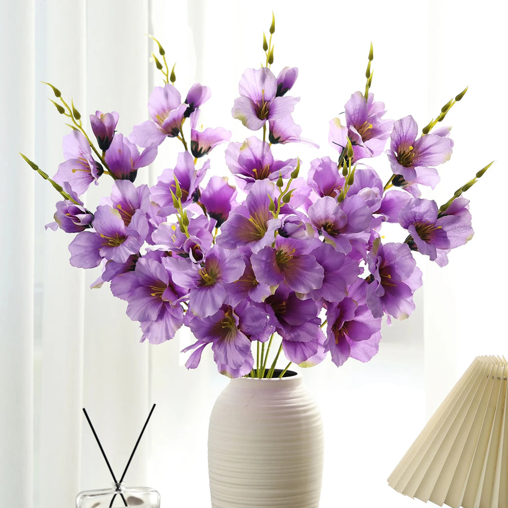 Artificial Phalaenopsis Orchid Stems – 3 or 5 Pcs Silk Flowers Artificial Flowers Axl