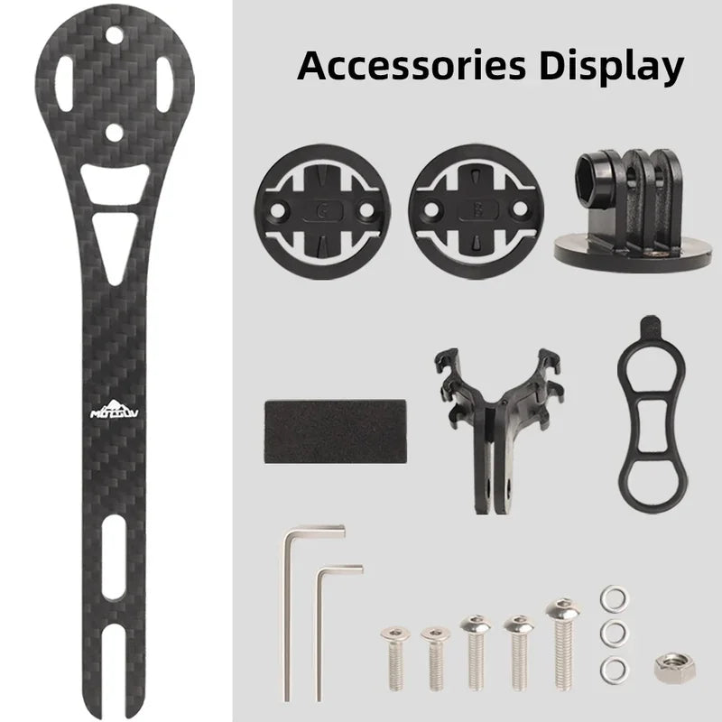 Carbon Fiber Bike Computer Mount – Wahoo Garmin Bryton Holder Bike Computer Mount Axl