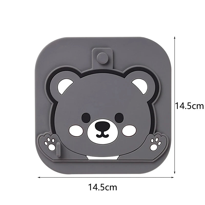 Bear 2-in-1 Floor Drain Cover – Odor Proof Silicone Mat Floor Drain Cover Axl