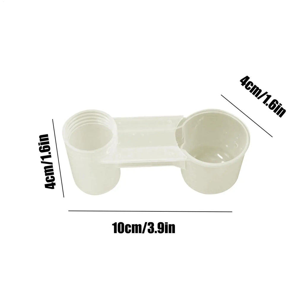 Double-Port Bird Water Dispenser – Splash-Proof Drinker Cup Bird Water Dispenser Axl