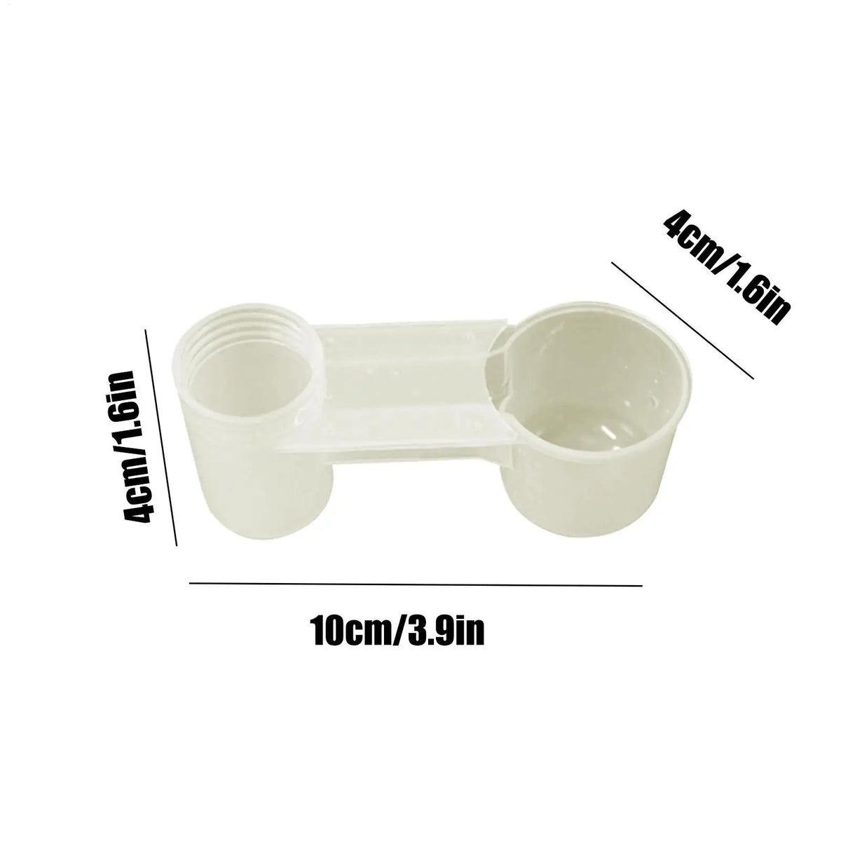 Double-Port Bird Water Dispenser – Splash-Proof Drinker Cup Bird Water Dispenser Axl