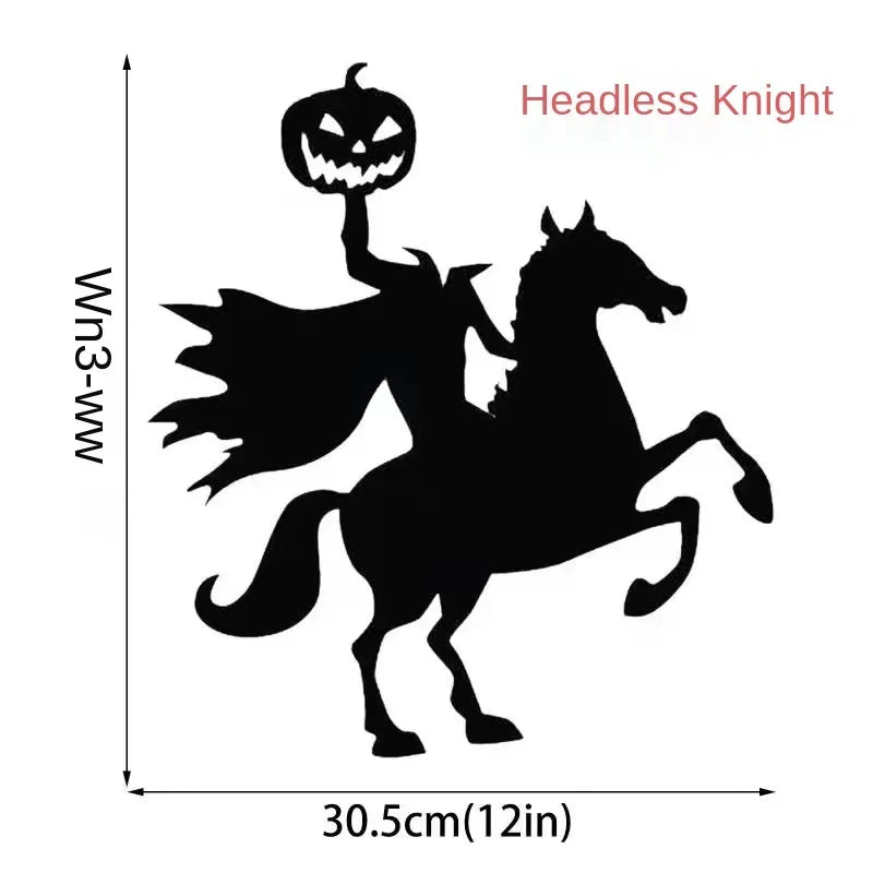 Halloween Static PVC Window Stickers – Witch & Ghost Decals Halloween Window Decals Axl E