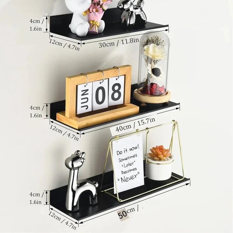 Metal Wall Shelf – Drill-Free Storage Rack for Home & Kitchen Wall Storage Shelf Axl