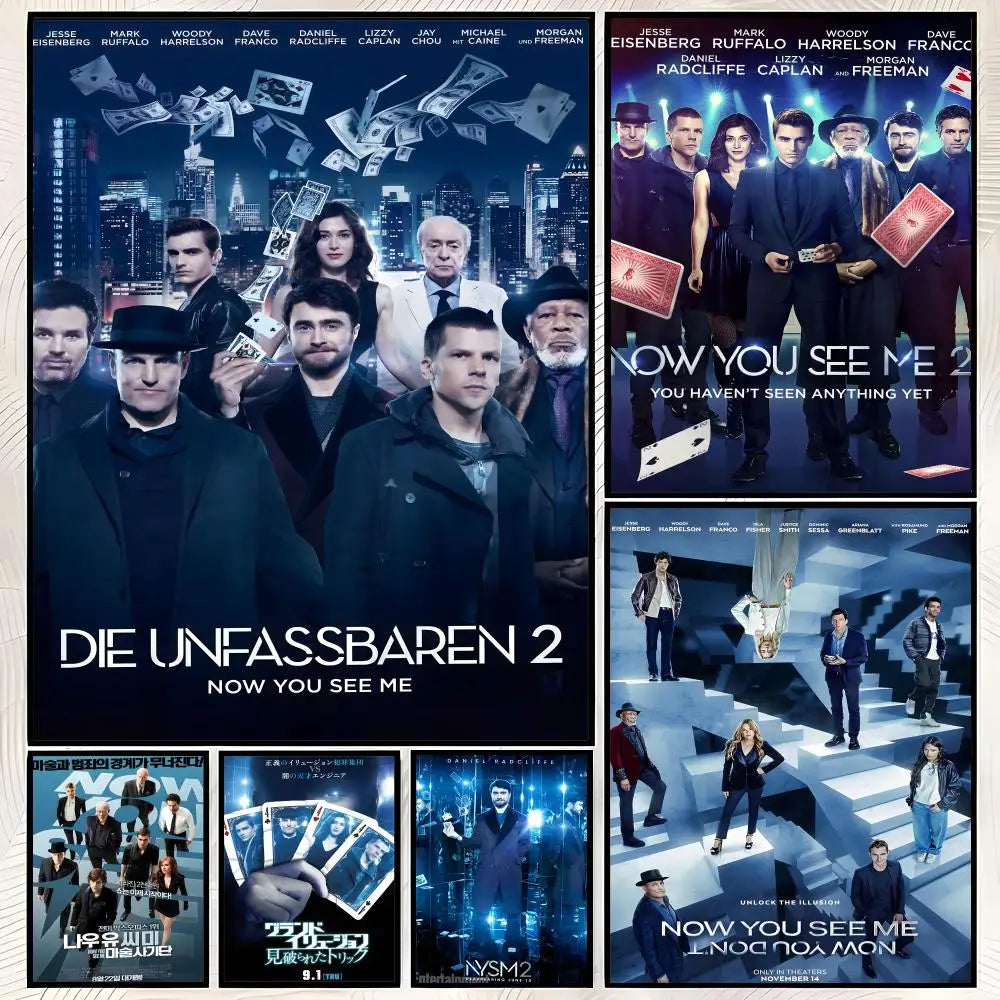 Now You See Me Movie Poster – Self-Stick HD PVC Wall Art Movie Wall Poster Axl
