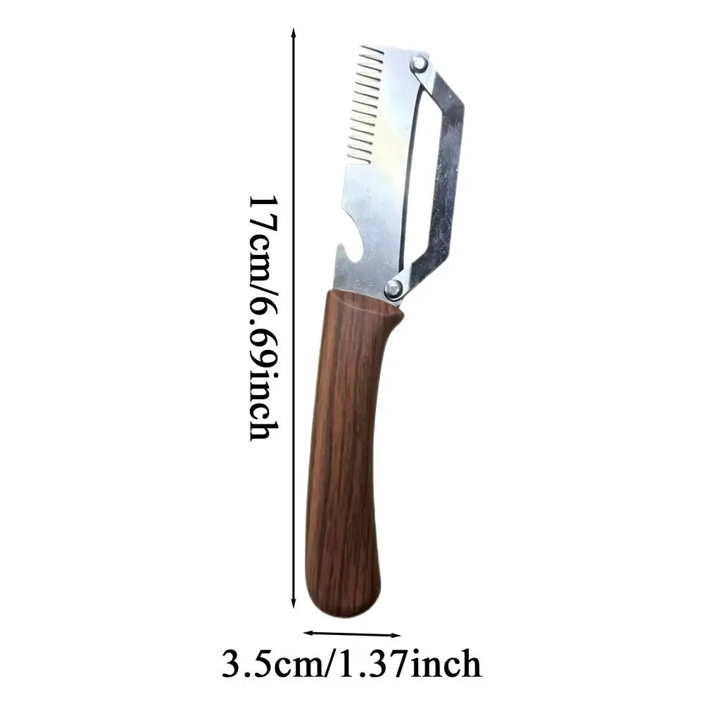 2-in-1 Serrated Vegetable Peeler & Shredder – Stainless Steel Vegetable Peeler Axl A