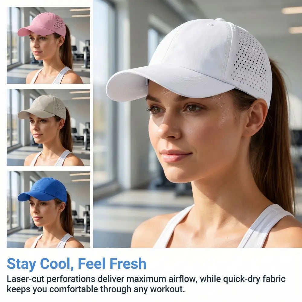 Women's Quick-Dry UV Baseball Cap – Lightweight Summer Sport Women's Sport Cap Axl