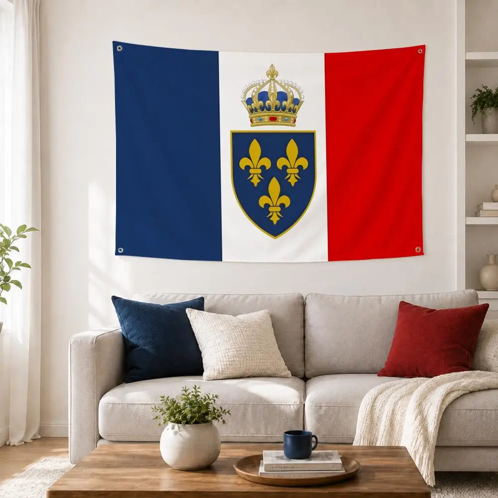 France Flag Banner – Indoor & Outdoor Wall Décor, 6 Sizes Flag Banner Axl