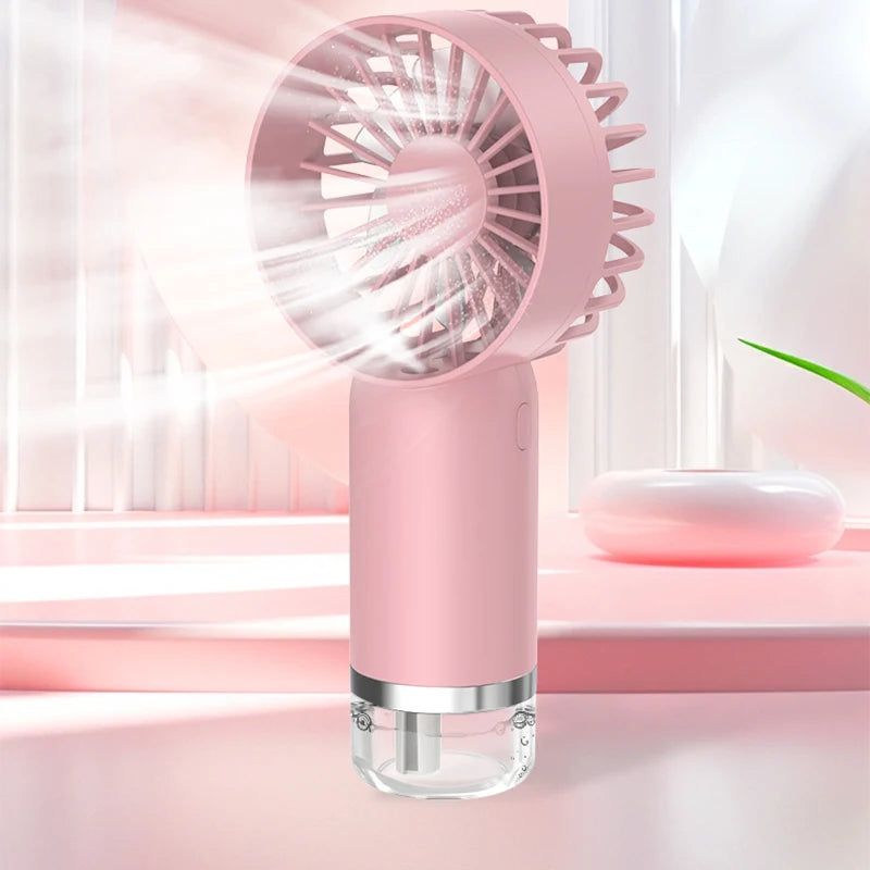 Portable Handheld Misting Fan – 3-Speed Atomizing Cooling Fan Handheld Misting Fan Axl