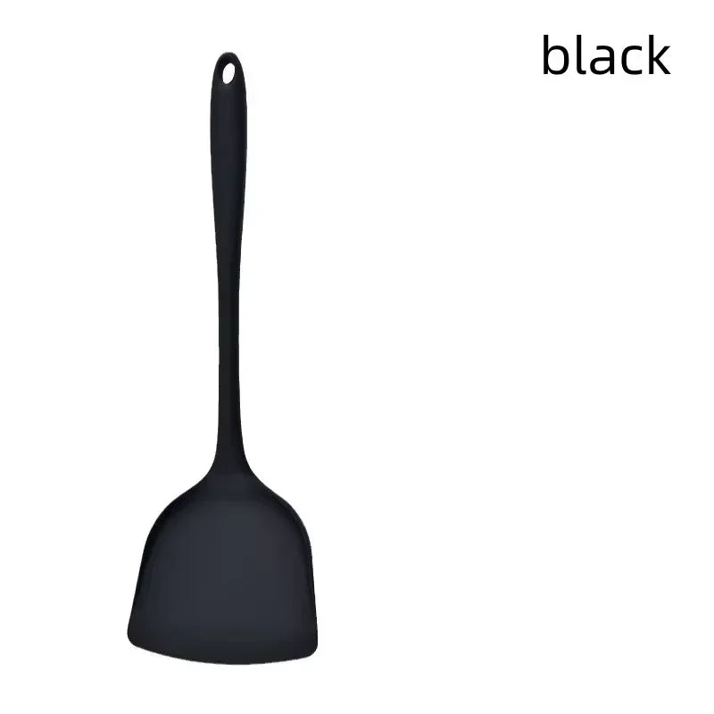 Heat-Resistant Silicone Spatula – Non-Stick Kitchen Tool Silicone Spatula Axl black-257