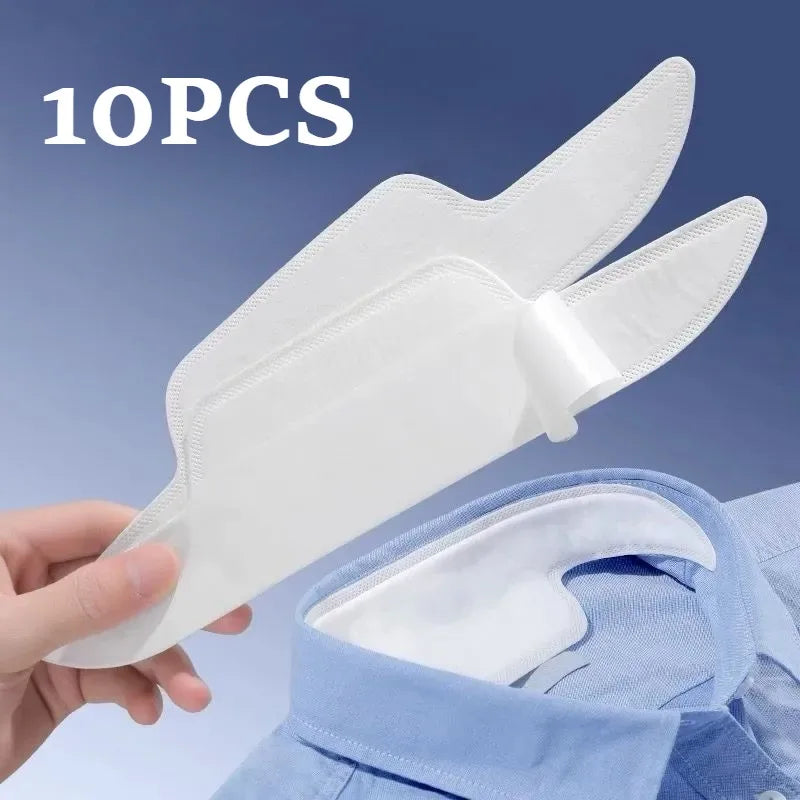 10-Pack Disposable Collar Sweat Pads – Hat & Shirt Neck Liner Collar Sweat Liner Axl 10PCS