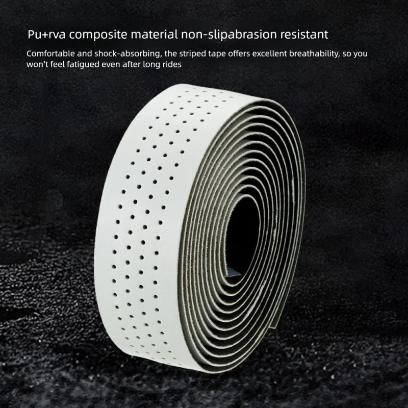 Rubber Bike Handlebar Tape – Perforated Non-Slip Road Cycling Handlebar Tape Axl