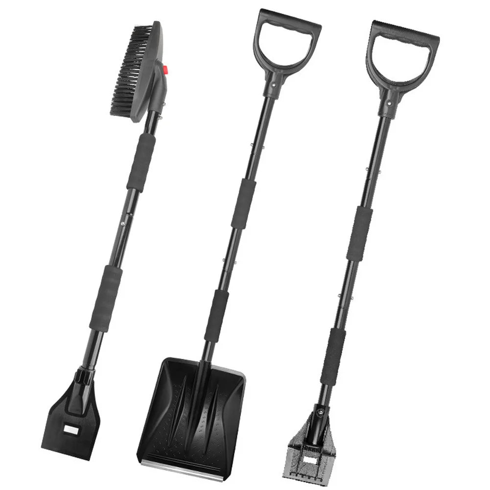 Folding Stainless Steel Snow Shovel – Car, Driveway & Garden Folding Snow Shovel Axl