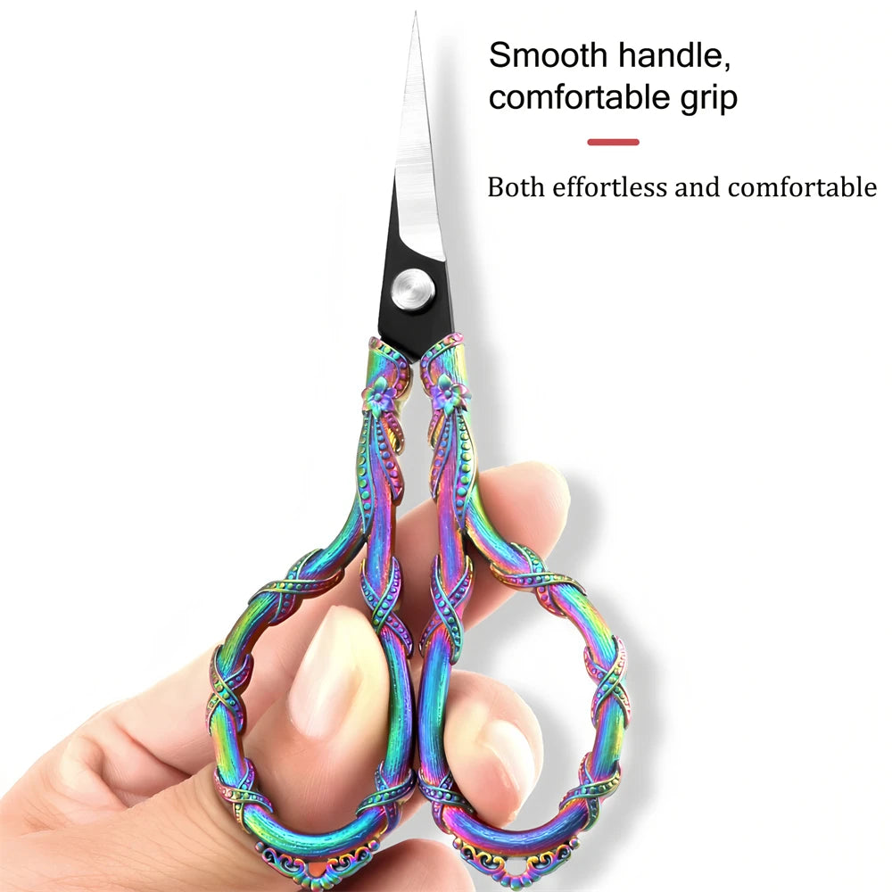 Vintage Mini Embroidery Scissors – Steel Thread & Fabric Cutter Embroidery Scissors Axl