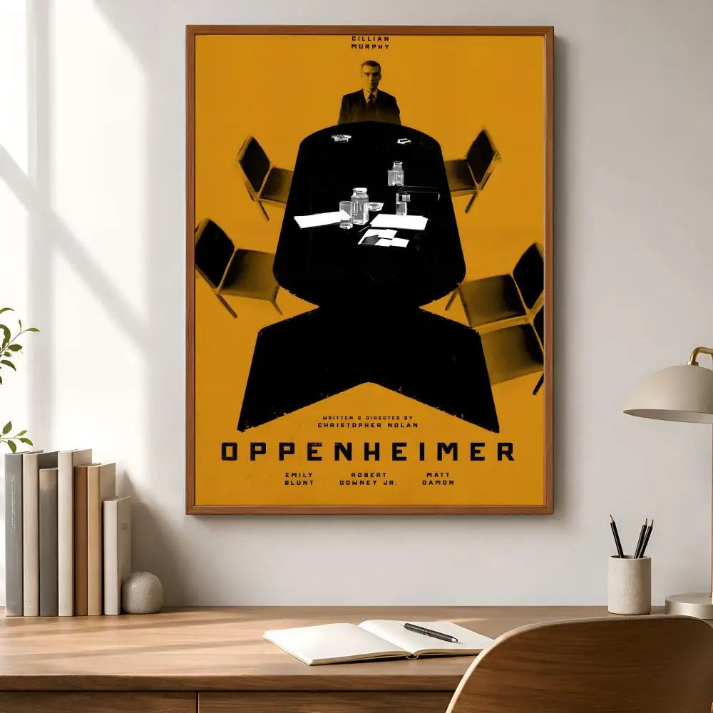 Oppenheimer Movie Poster – Peel & Stick Waterproof PVC Wall Art Movie Wall Poster Axl