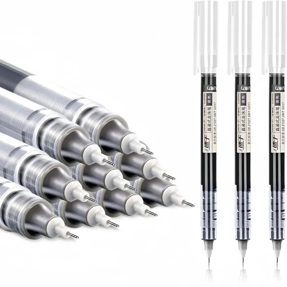 12-Pack 0.5mm Gel Ink Pens – Fast Drying, Large Capacity Gel Ink Pens Axl