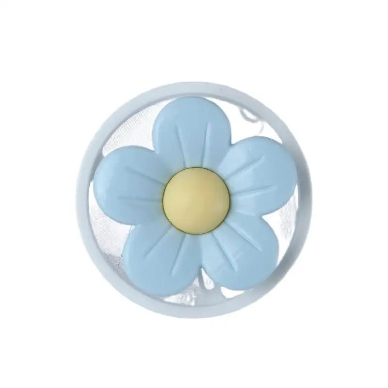 Floating Lint Collector – Flower Hair Filter for Washing Machine Laundry Lint Filter Axl 1Pc Blue