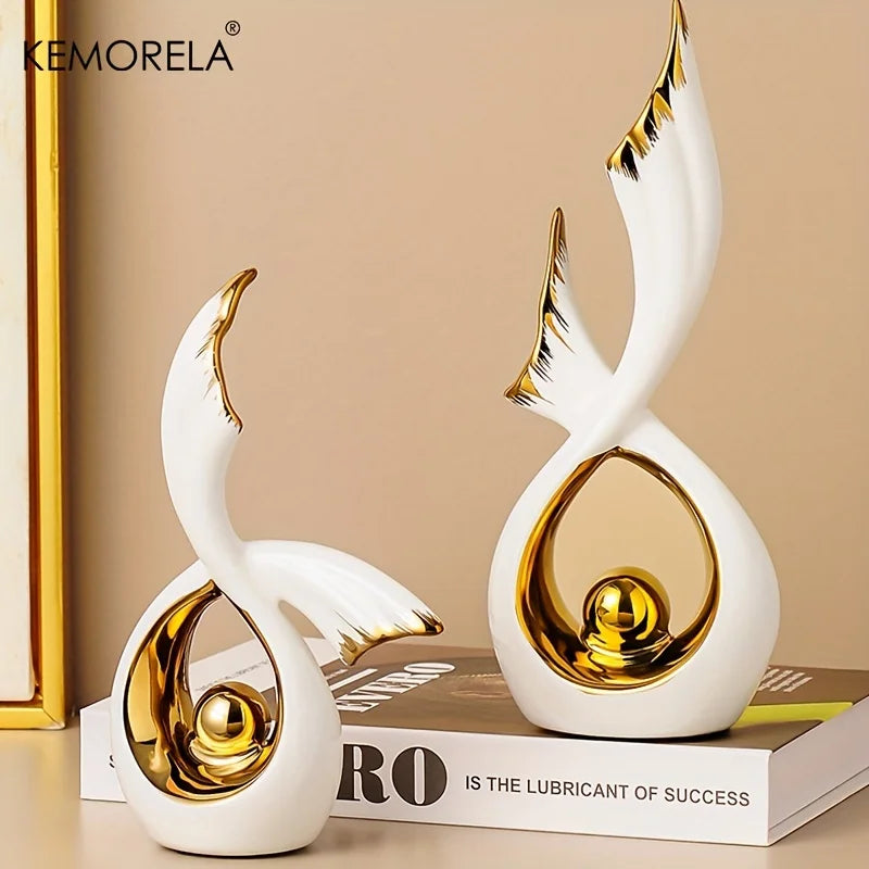 KEMORELA Luxury Ceramic Statue – Home & Office Décor Figurine Decorative Figurine Axl