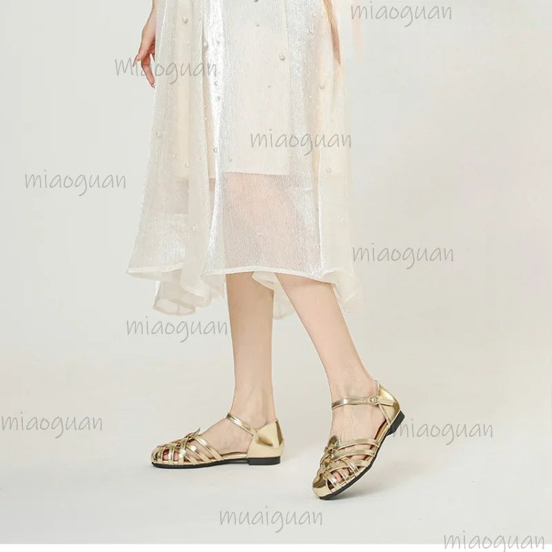 Women's Gladiator Roman Sandals – Low Heel Buckle, Sizes 36–42 Gladiator Sandals Axl