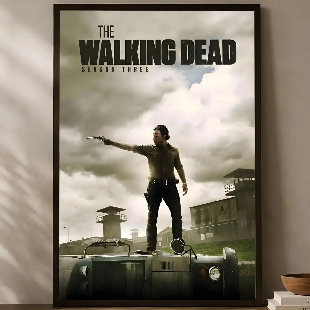 Walking Dead Self-Stick HD PVC Wall Poster – Waterproof Decor