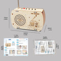 DIY Wooden Radio Kit – STEM Electronics Learning Set for Teens STEM Electronics Kit Axl Khaki