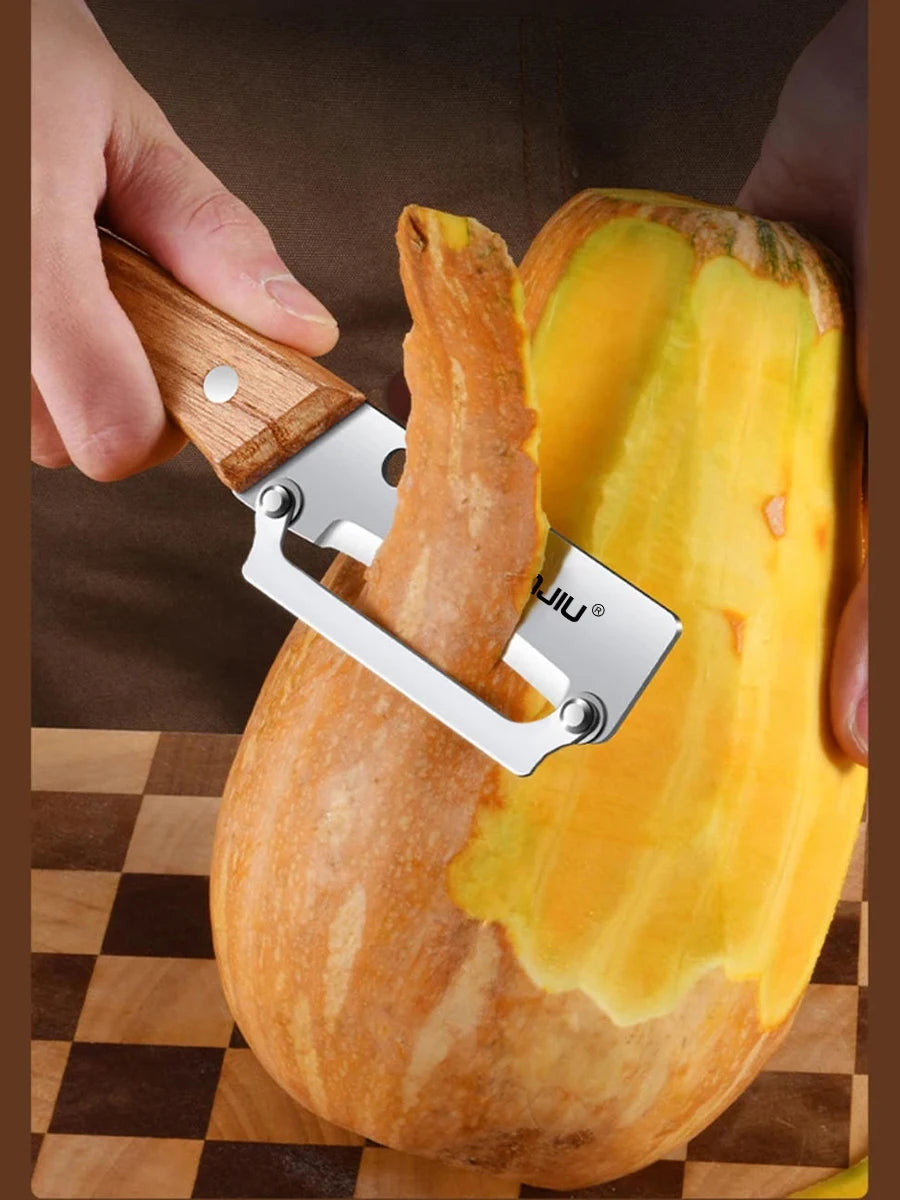 Stainless Steel Peeler with Wooden Handle | Fruit & Veg Tool Vegetable Peeler Axl