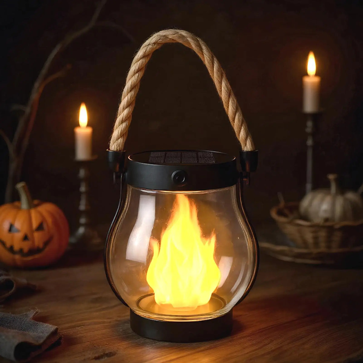 Solar Flickering Flame Lantern – Waterproof Outdoor Garden Light Solar Outdoor Lantern Axl