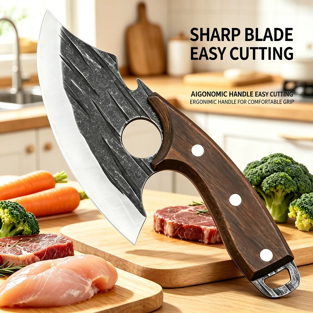 Professional Fish Boning Knife – Stainless Steel Meat Cleaver Boning Knife Axl