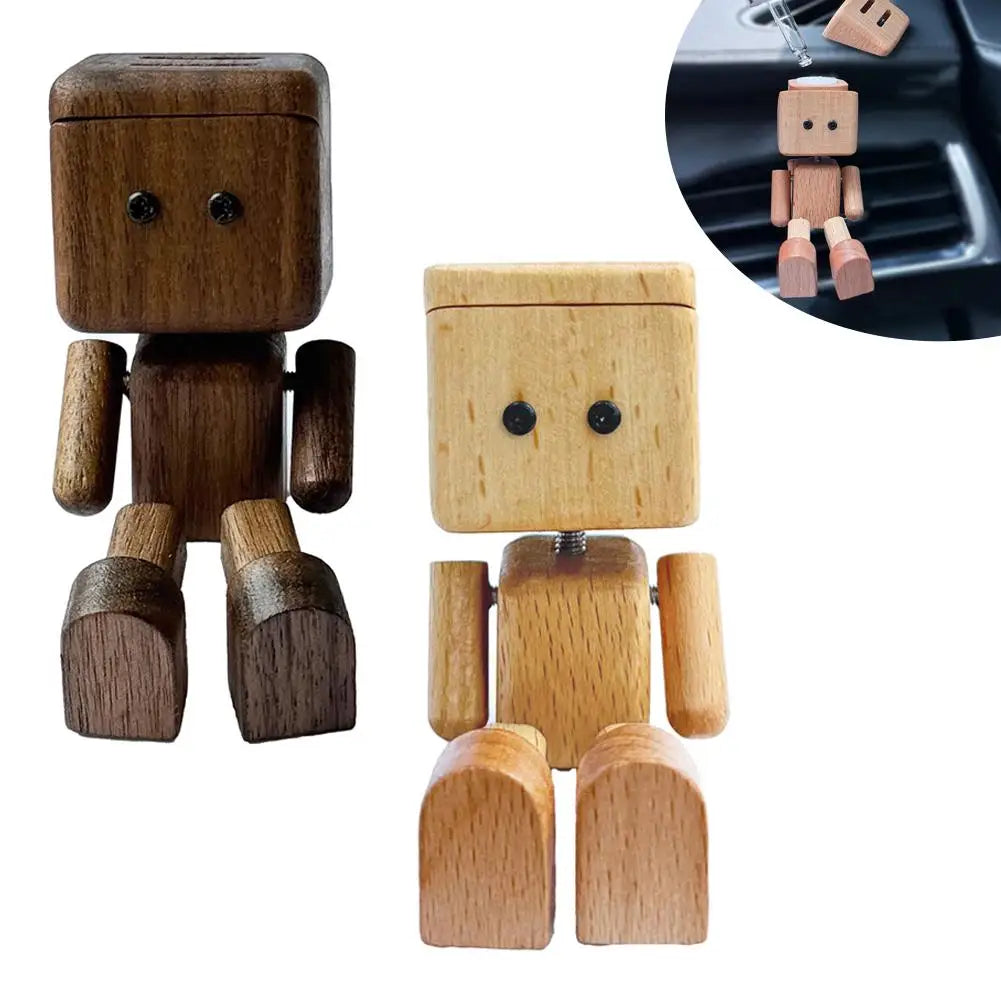 Shaking Wooden Man Figurine – Funny Desk Decor & Gift Wooden Desk Figurine Axl