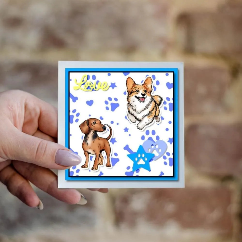 Dog Clear Stamps – Golden Retriever, Corgi & Samoyed Craft Clear Craft Stamps Axl