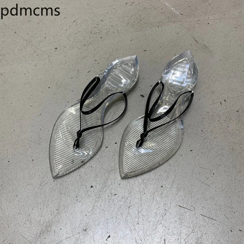Women's Pointed Toe Flat Flip Flops – Summer Casual Slippers Women's Flat Slippers Axl