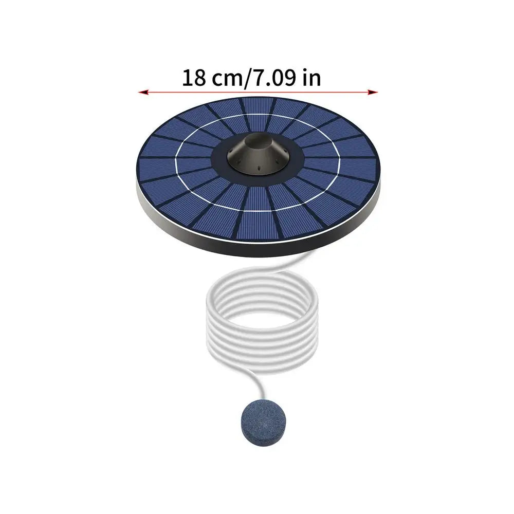 Solar Pond Aerator 2.5W Floating Air Pump Kit with Hose Solar Pond Aerator Axl Blue