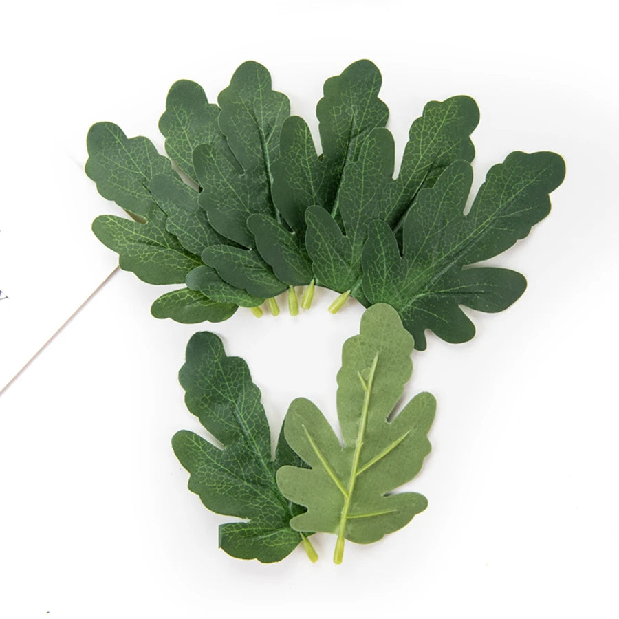 Silk Watermelon Leaves 50–100 Pcs | Wedding & DIY Decor Artificial Silk Leaves Axl