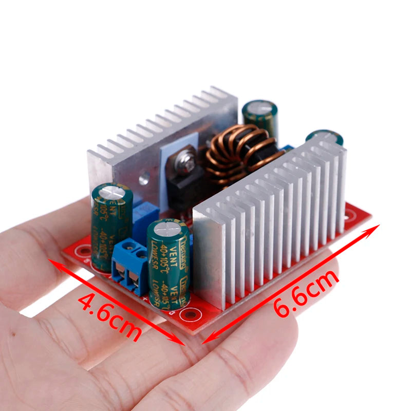 400W 15A DC-DC Step-Up Boost Converter Module | 8.5V–50V Boost Converter Module Axl One size