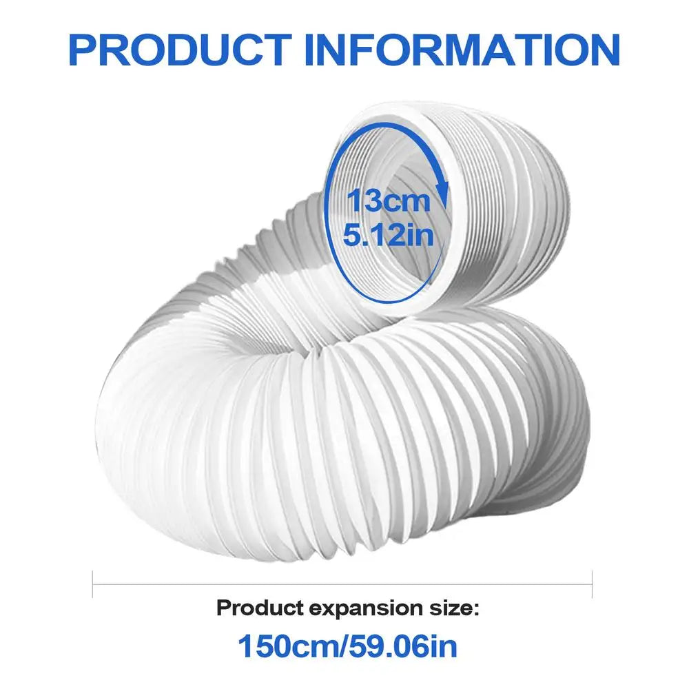 Portable AC Exhaust Hose – Flexible Leakproof Universal Replacement AC Exhaust Hose Axl 13cm