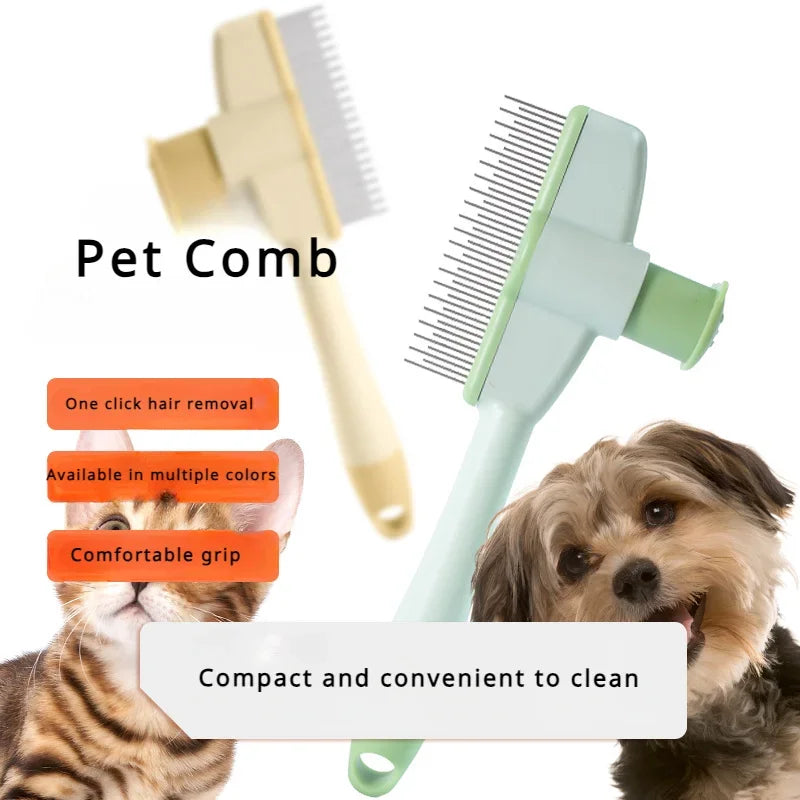 Pet Hair Removal Comb – Grooming Brush for Cats & Dogs Pet Grooming Comb Axl
