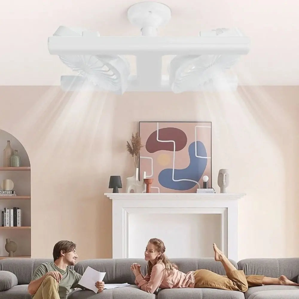 60W E27 LED Ceiling Fan – Silent Double Blade & Dimmable Light LED Ceiling Fan Axl