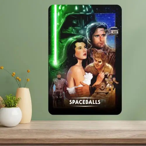 Spaceballs Metal Movie Poster Sign – Retro Aluminum Wall Art Metal Wall Sign Axl aluminum sign aluminum 14x20cm