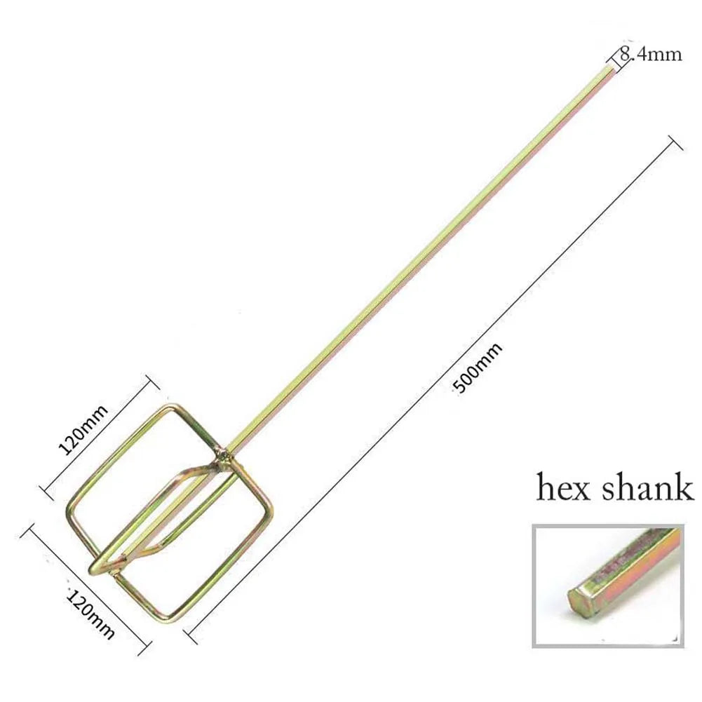 Electric Drill Mixing Rod – Cement, Plaster & Paint Paddle Drill Mixing Paddle Axl four sides hex China Mainland