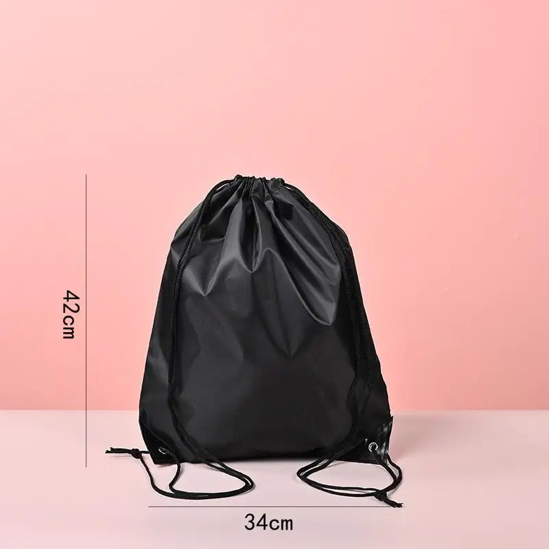 Nylon Oxford Drawstring Gym Backpack – Dual Shoulder Organizer Gym Drawstring Backpack Axl