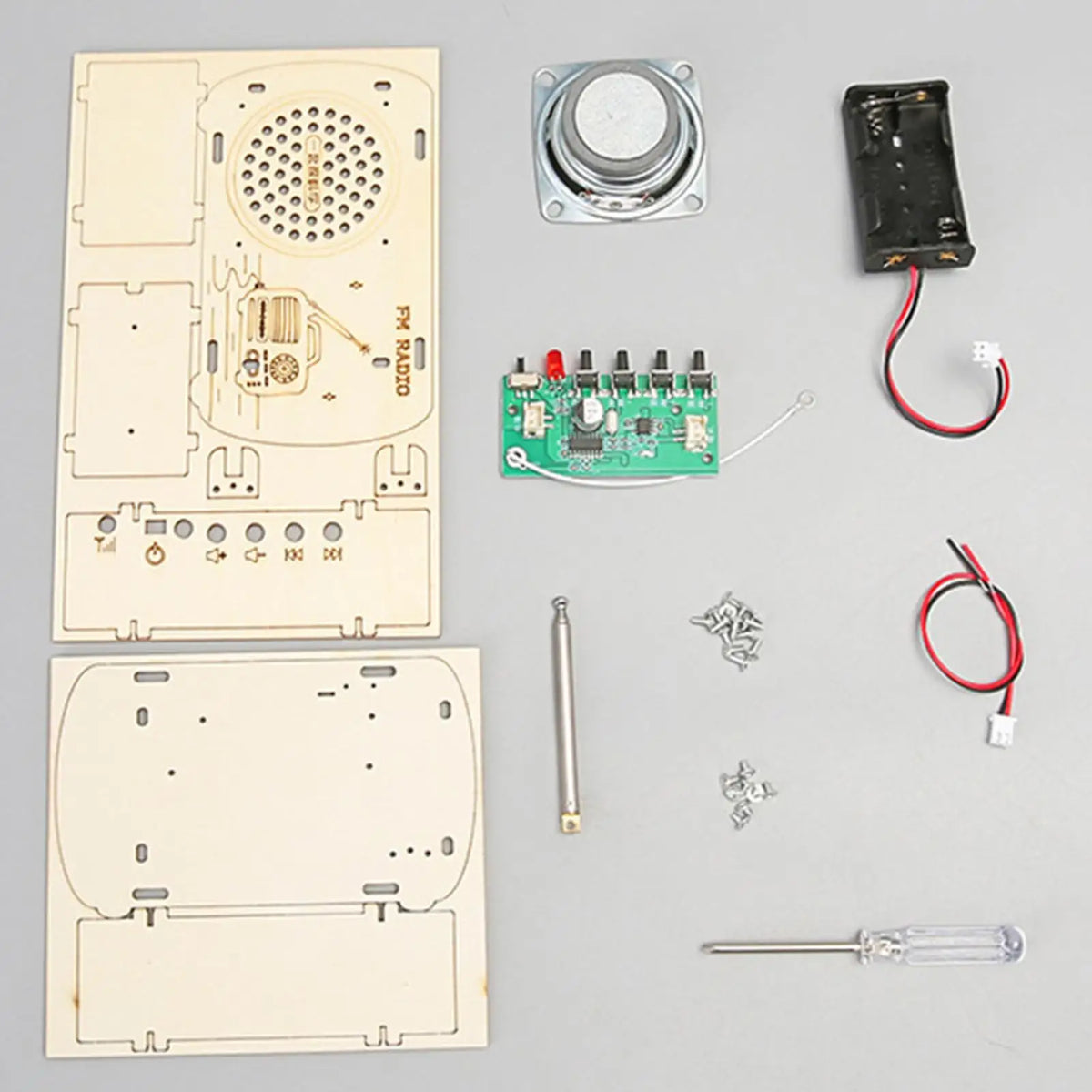 DIY Wooden Radio Kit – STEM Electronics Learning Set for Teens STEM Electronics Kit Axl