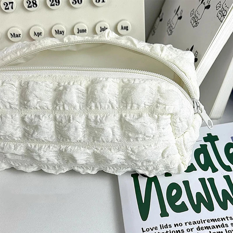 Pillow Pencil Case – Large Capacity Polyester Cosmetic Bag Pencil Case Pouch Axl