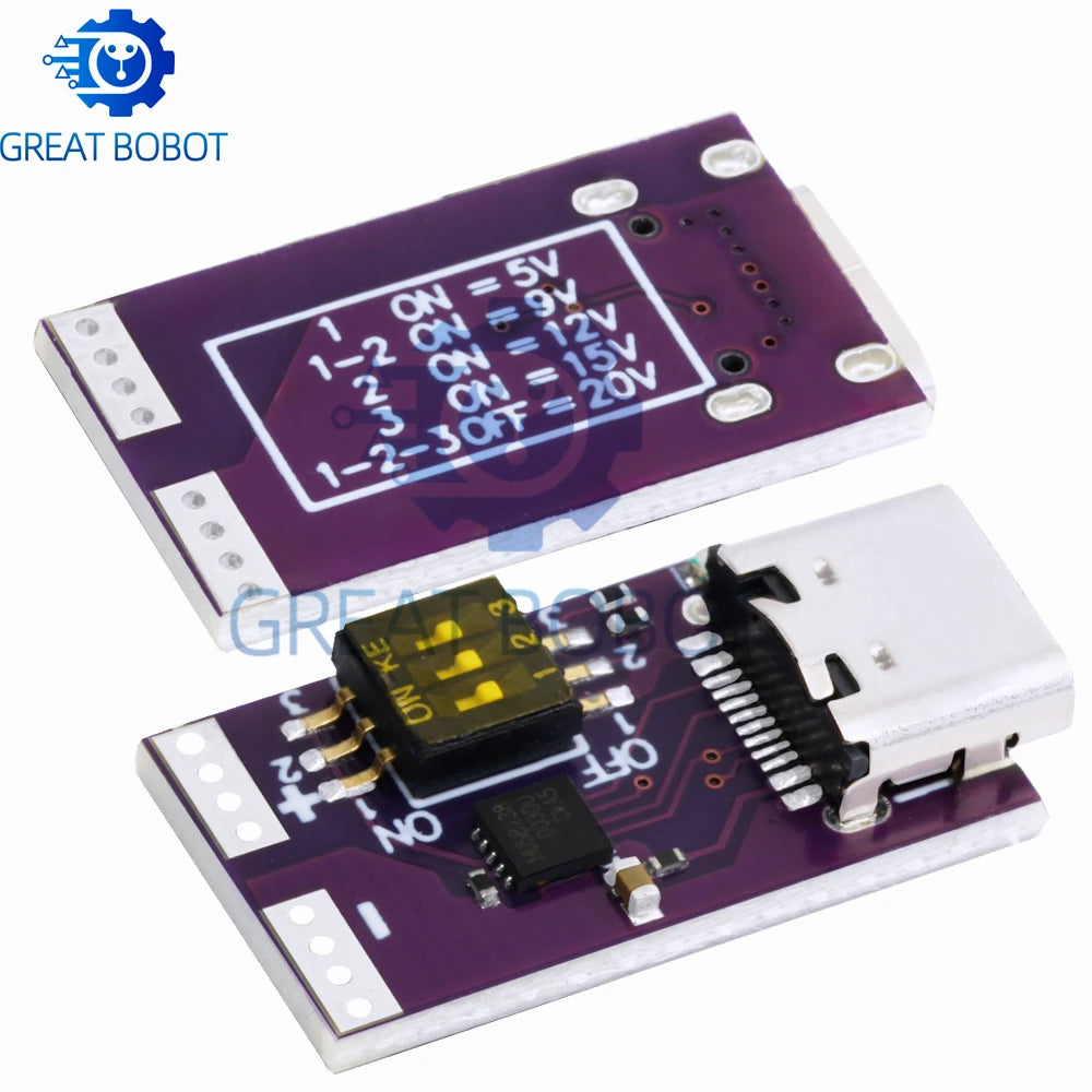 100W USB-C PD Decoy Board 5V–20V 5A Fast Charge Power Module Power Charging Module Axl