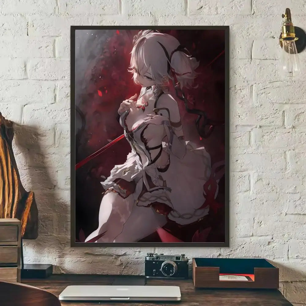 Wuthering Waves Camellya Wall Poster Sticker – HD Game Art Decal Wall Art Sticker Axl Black7 15X20cmNoframe