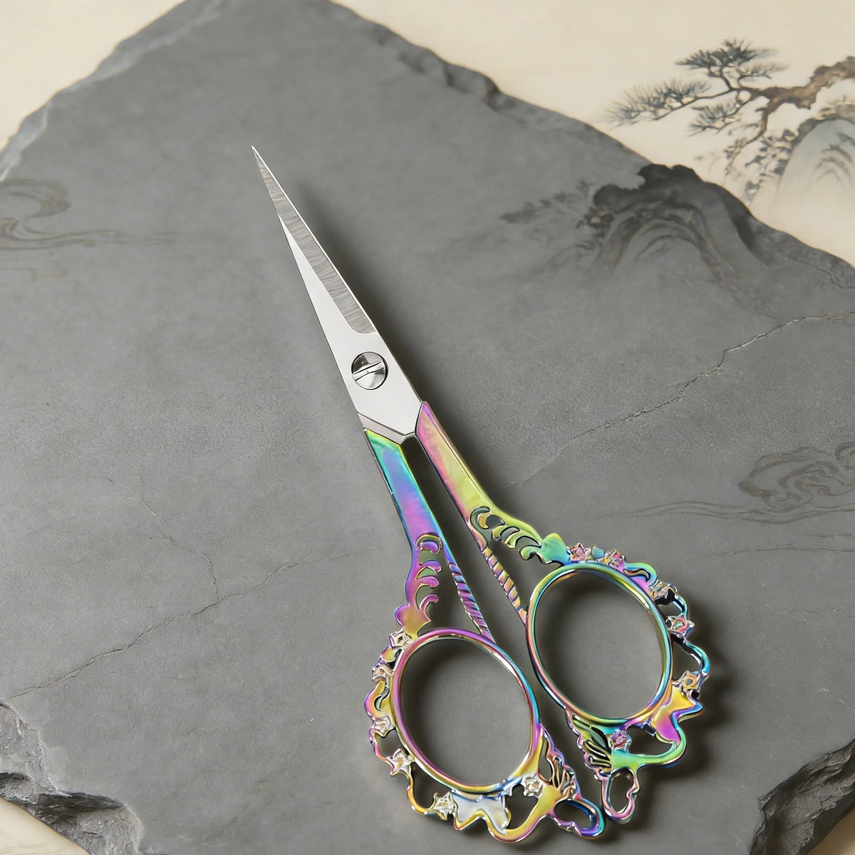 Vintage Stainless Steel Sewing Scissors – Embroidery & Tailor Sewing Scissors Axl Scissors-Color