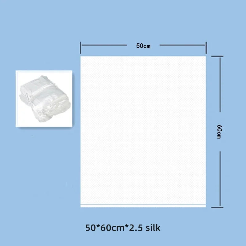 50/100PCS Large Transparent Garbage Bags – Thickened Disposable Trash Bags Axl 50x60cm 100PCS 2.5 SILK