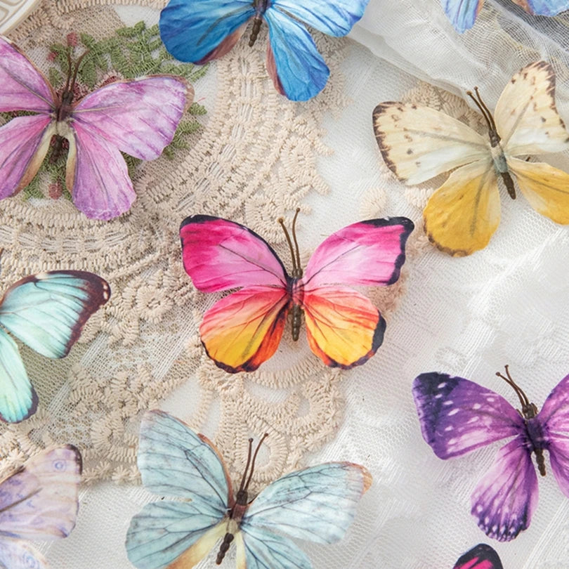 10/20 PCS Fluorescent Butterfly Artificial Flowers – DIY Decor Artificial Flowers Axl