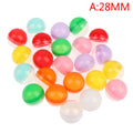 100 Pcs Empty Vending Capsules – Half Clear Half Color Balls Vending Capsules Axl A
