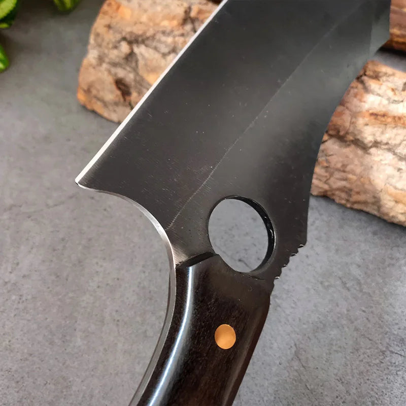 Japanese High Carbon Steel Kitchen Cleaver & Boning Knife Kitchen Cleaver Knife Axl