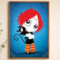 Ruby Gloom Waterproof PVC Wall Poster – Peel & Stick HD Art Wall Art Poster Axl White10 60X90cmNoframe