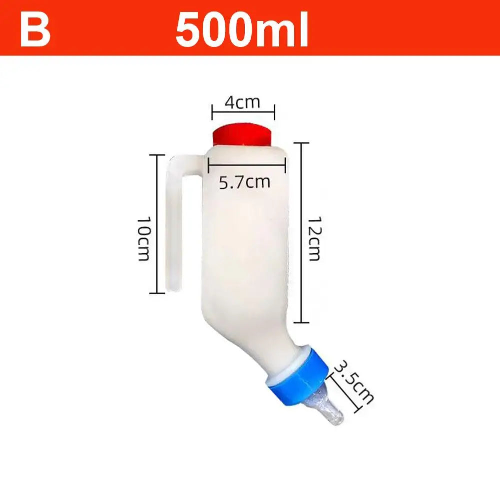 Hangable Lamb Feeding Bottle 500ml/800ml | Sheep Goat Piglet Animal Feeding Bottle Axl B 500ml
